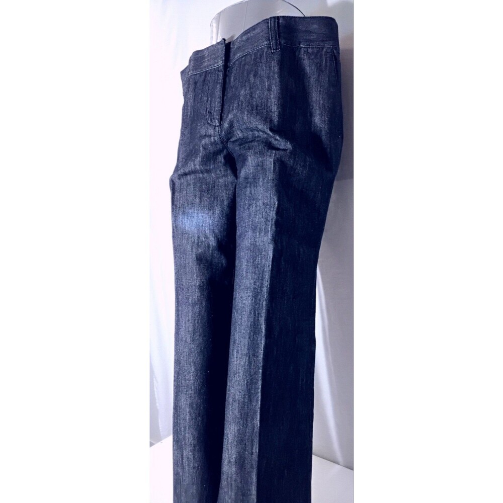 Talbots Women's Wide Leg Low WaistvDarknWash Jeans Size 12p 29.25 Inseem 34...
